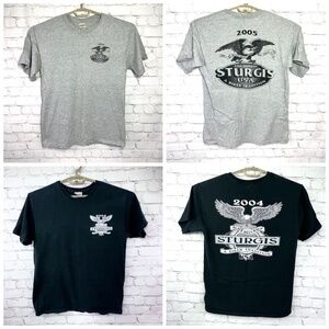 🏍️|•HARLEY-DAVIDSON•| 2 Pre-Loved Surgis T-Shirts 2004 2005 Size Med & Large